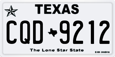 TX license plate CQD9212