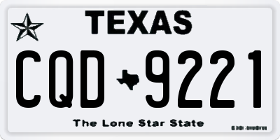 TX license plate CQD9221
