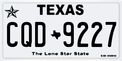 TX license plate CQD9227