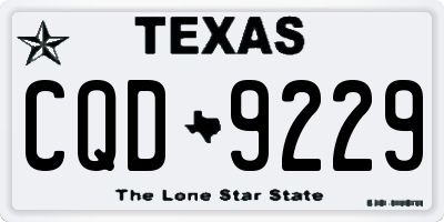 TX license plate CQD9229
