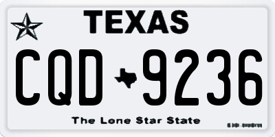 TX license plate CQD9236