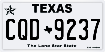 TX license plate CQD9237