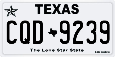 TX license plate CQD9239