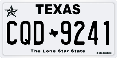 TX license plate CQD9241