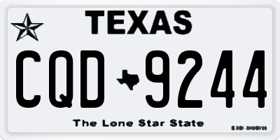 TX license plate CQD9244