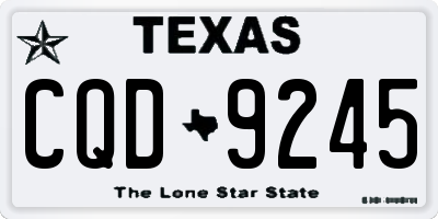 TX license plate CQD9245