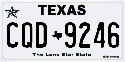 TX license plate CQD9246