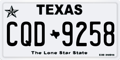 TX license plate CQD9258