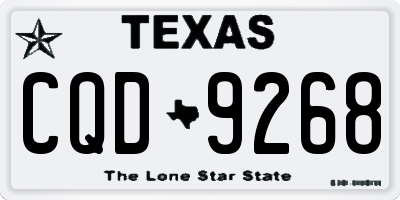TX license plate CQD9268