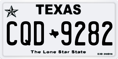 TX license plate CQD9282