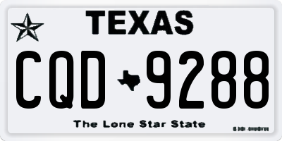TX license plate CQD9288