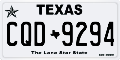 TX license plate CQD9294