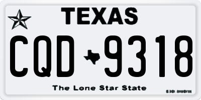 TX license plate CQD9318
