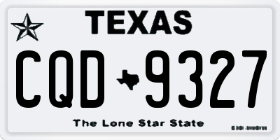 TX license plate CQD9327