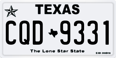 TX license plate CQD9331