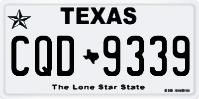 TX license plate CQD9339