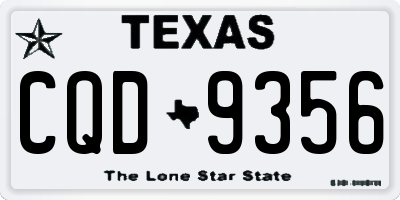 TX license plate CQD9356