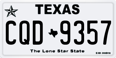 TX license plate CQD9357