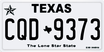 TX license plate CQD9373