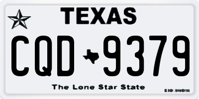 TX license plate CQD9379