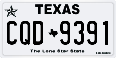 TX license plate CQD9391
