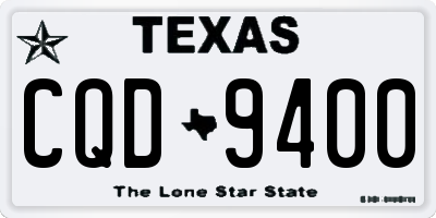 TX license plate CQD9400