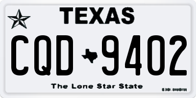 TX license plate CQD9402