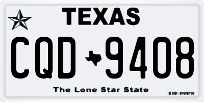 TX license plate CQD9408