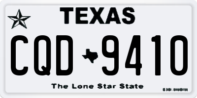 TX license plate CQD9410