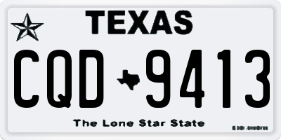 TX license plate CQD9413