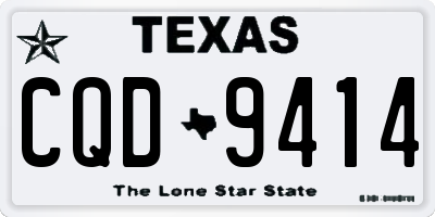 TX license plate CQD9414