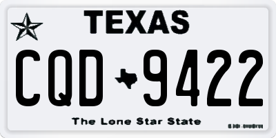 TX license plate CQD9422