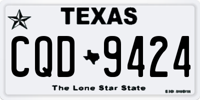 TX license plate CQD9424
