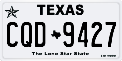 TX license plate CQD9427