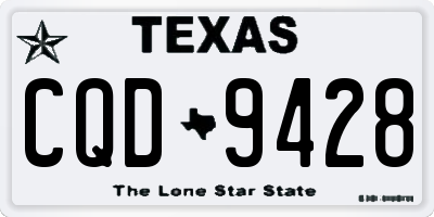 TX license plate CQD9428