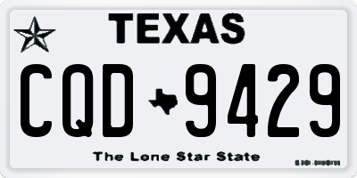 TX license plate CQD9429