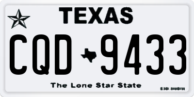 TX license plate CQD9433