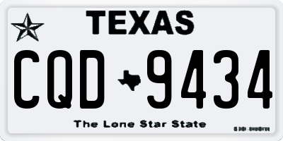 TX license plate CQD9434