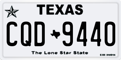 TX license plate CQD9440