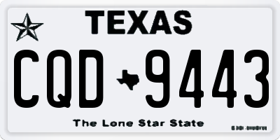TX license plate CQD9443