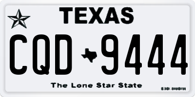 TX license plate CQD9444