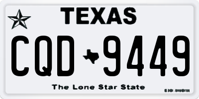 TX license plate CQD9449