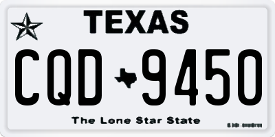 TX license plate CQD9450
