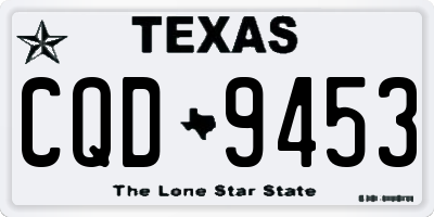 TX license plate CQD9453