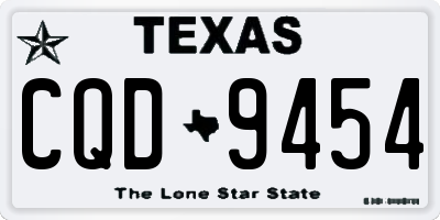 TX license plate CQD9454