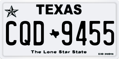 TX license plate CQD9455