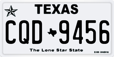TX license plate CQD9456