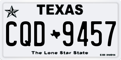 TX license plate CQD9457
