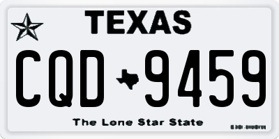 TX license plate CQD9459
