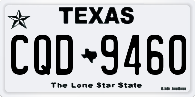 TX license plate CQD9460